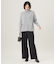 【撥水加工・洗える】TRギャバ裏起毛ワイド パンツ