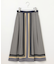 【洗える】ジオメトリックハートプリント スカート