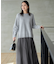 【洗える】ウールカシミヤブレンドケーブル ニット