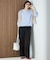 【洗える】ライトフィールジャージーワイドストレート パンツ