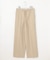 【洗える】ライトフィールジャージーワイドストレート パンツ