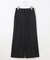 コットンサテンクロップド丈ワイドストレート パンツ