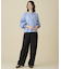 【セットアップ対応】リネンライクシンセティックワイドストレート パンツ