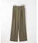 【セットアップ対応】リネンライクシンセティックワイドストレート パンツ