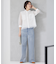 【ドラマ「明日はもっと いい日になる」着用】【洗える】ジオメトリックフラワーレースクロップド丈シャツ ブラウス