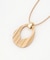 リバーシブルオーバル ネックレス