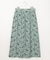 【洗える】リネンライクフラワープリント スカート