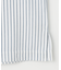 【接触冷感・UVカット・洗える】ストライプコットンハイゲージフォルムスリーブ カットソー