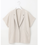 【セットアップ対応】ライトリネンライクショートスリーブ ジャケット