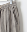 【カタログ掲載・セットアップ対応・洗える】リネンビスコースストライプドロスト パンツ