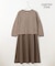 【WEB限定・洗える】シアーカーデ×ジャージードレス セット