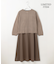 【WEB限定・洗える】シアーカーデ×ジャージードレス セット