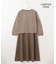 【WEB限定・洗える】シアーカーデ×ジャージードレス セット