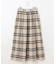 【カタログ掲載・洗える】シアーブライトチェック スカート