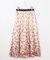 【洗える】グラデーションペタルプリント スカート