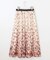 【洗える】グラデーションペタルプリント スカート