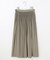 【デザインアップデート・ウエストゴム・セットアップ対応・セレモニー・通勤】ライトサテンプリーツ スカート