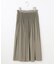 【デザインアップデート・ウエストゴム・セットアップ対応・セレモニー・通勤】ライトサテンプリーツ スカート