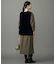 【洗える】ニットファー ジレ