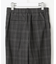 TRギャバ裏起毛チェック柄テーパード パンツ