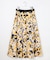 【SHIHOさん着用】アートタッチフラワープリント スカート