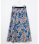 【SHIHOさん着用】アートタッチフラワープリント スカート