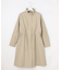 コットンナイロンタッサースタンドカラー コート