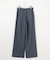 【セットアップ対応】ソフトリネンダンガリーワイド パンツ