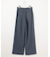 【セットアップ対応】ソフトリネンダンガリーワイド パンツ