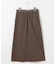 ブラッシュドコットンサテンナロー スカート