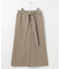 ブラッシュドコットンサテンナロー スカート