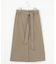 ブラッシュドコットンサテンナロー スカート