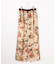 ボタニカルプリントドロスト パンツ
