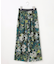 ボタニカルプリントドロスト パンツ