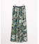 ボタニカルプリントドロスト パンツ