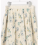 エアリーローン花柄プリント スカート