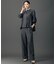 【SHIHOさん着用・セットアップ対応・オンオフ兼用】ソフトツイルクロスワイドストレート パンツ