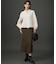【SHIHOさん着用・上品な華やかさ・デザインアップデート】レースブロッキングクロップド丈 シャツ