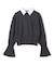 【WEB限定】AMBRE / シャツカラー付きニット