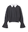 【WEB限定】AMBRE / シャツカラー付きニット