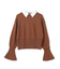 【WEB限定】AMBRE / シャツカラー付きニット