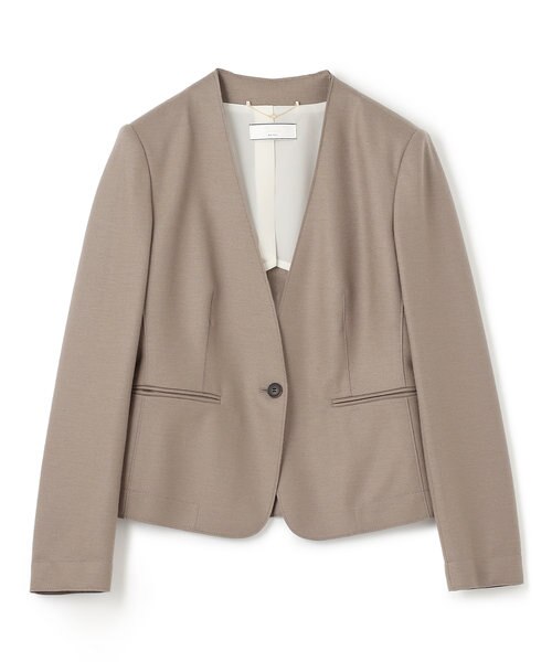 721 新品 BEIGE, ベイジ, 定番 CORBY ノーカラージャケット30 S-size】CORBY / ノーカラージャケット｜ベイジの通販｜&mall（アンド