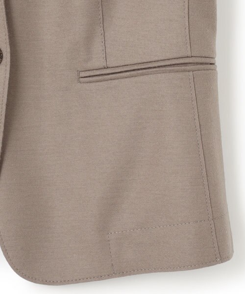 S-size】CORBY / ノーカラージャケット｜ベイジの通販｜&mall（アンド