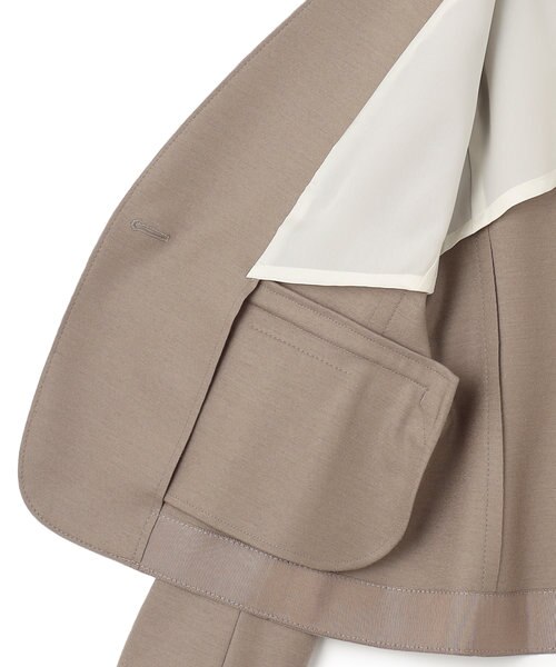 721 新品 BEIGE, ベイジ, 定番 CORBY ノーカラージャケット30 CAROLE / ノーカラージャケット / BEIGE, | ファッション通販 【公式