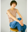 Washable Silk / Sleeveless T スリーブレスTシャツ