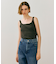 【BEIGE、ecru/WEB限定・洗える】RIB TOPS /  コットンシルクリブキャミソール