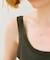 【BEIGE、ecru/WEB限定・洗える】RIB TOPS /  コットンシルクリブキャミソール