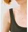 【BEIGE、ecru/WEB限定・洗える】RIB TOPS /  コットンシルクリブキャミソール
