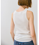 【BEIGE、ecru/WEB限定・洗える】RIB TOPS /  コットンシルクアメリカンスリーブトップス