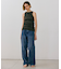 【BEIGE、ecru/WEB限定・洗える】RIB TOPS /  コットンシルクアメリカンスリーブトップス